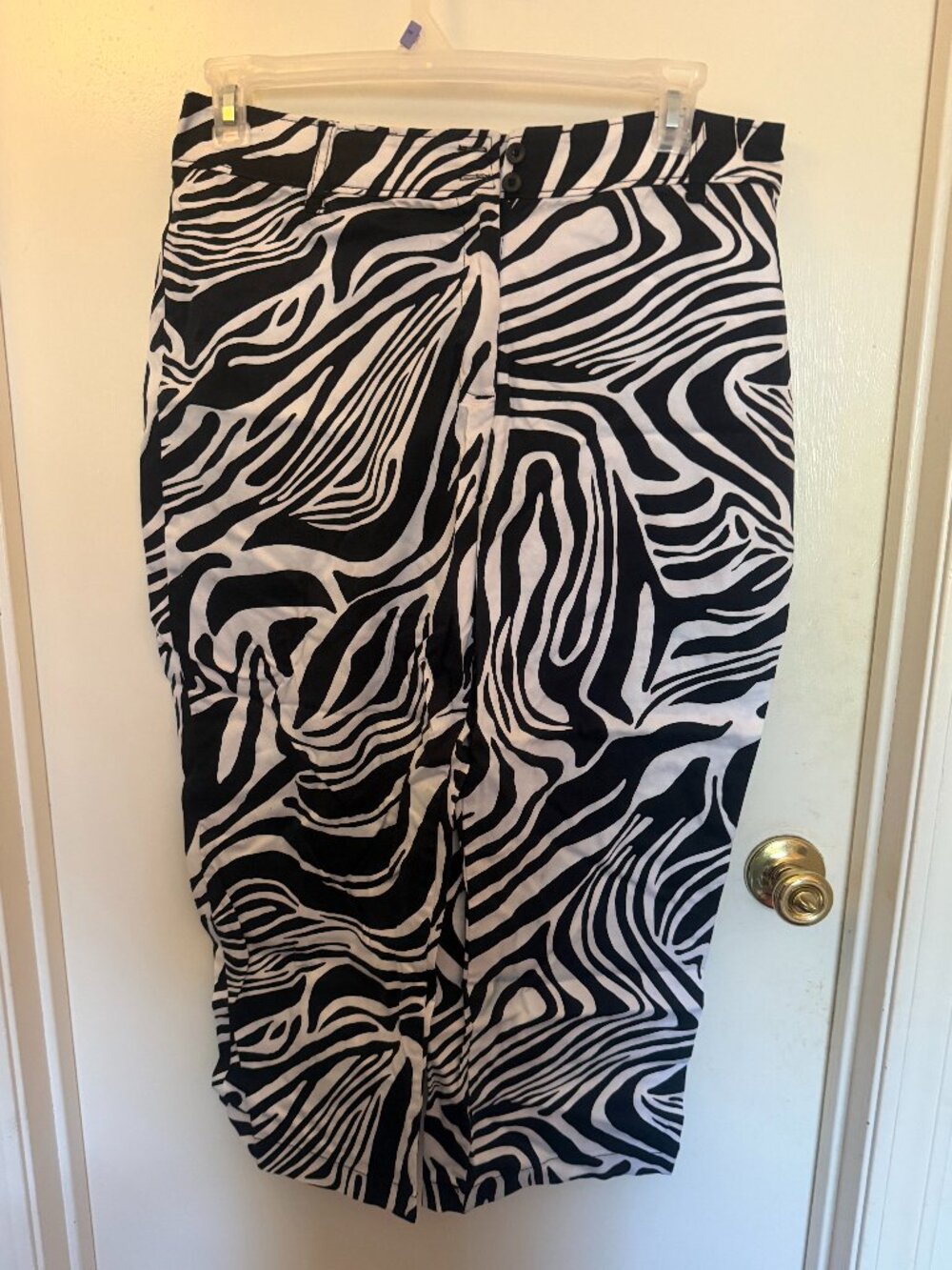 Worthington Stretch Zebra Striped Pants W 18 - Picture 1 of 4